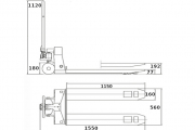 Transpallet manuale con pesatura Tpx